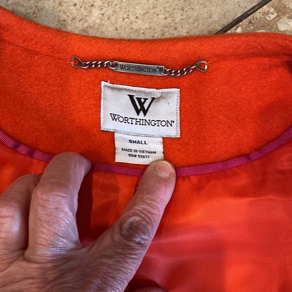 Worthington Elegant Winter Long Coat 54% Wool size S - Picture 11 of 12